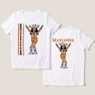 Majorette/ Danser Western Zilver Sinaasappel #2 Tri-Blend Shirt