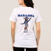 Majorette/ Danser Western Zilverblauw #1 Tri-Blend Shirt (Achterkant)