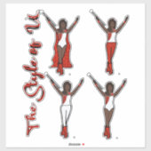 Majorette Glitterstickers (Vuur 2) Sticker (Vel)