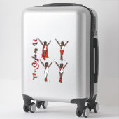 Majorette Glitterstickers (Vuur 2) Sticker (Koffer)