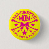 Majorette mama Badge Ronde Button 3,2 Cm (Voorkant)