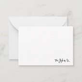 Majorette Notecard #2 (Oranje zwart wit) Notitiekaartje (Achterkant)