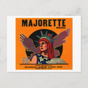 Majorette Oranje Label Terra Bella, CA Briefkaart