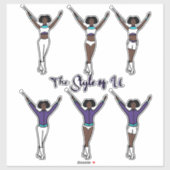 Majorette Quick Change Stickers ( Aqua Grape ) (Vel)