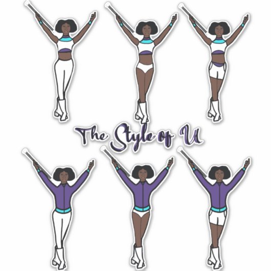 Majorette Quick Change Stickers ( Aqua Grape ) (Voorkant)