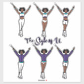 Majorette Quick Change Stickers (Aqua Grape 2) (Vel)