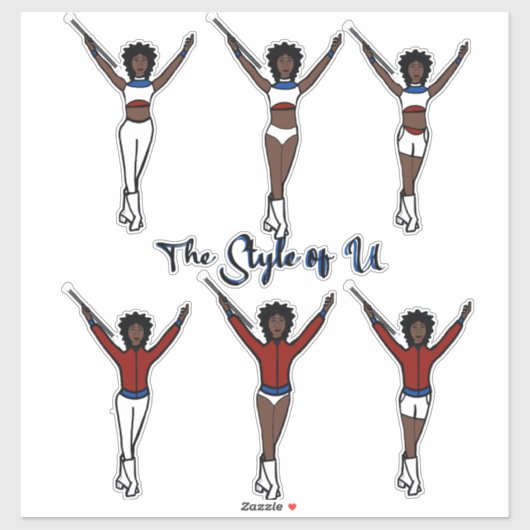 Majorette Quick Change Stickers (Cherry/Blueberry) (Vel)