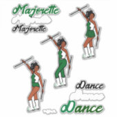 Majorette Quick Change Stickers (groen) (Voorkant)