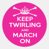 Majorette Ronde Sticker (Voorkant)