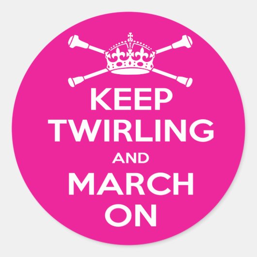 Majorette Ronde Sticker (Voorkant)