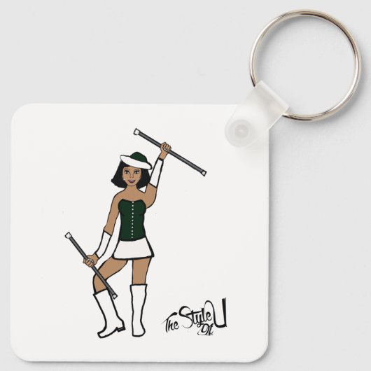 Majorette Sleutelhanger / Bos (Achterkant)