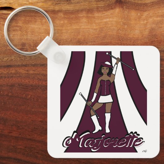 Majorette Sleutelhanger/ Bourgondië Sleutelhanger (Voorkant)