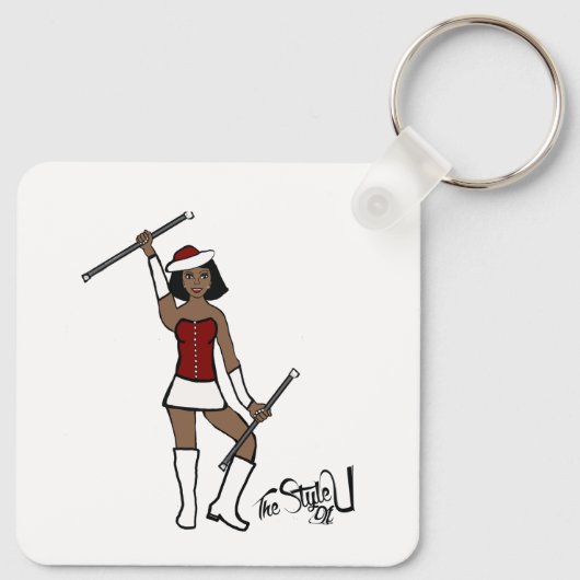 Majorette Sleutelhanger / Rood (Achterkant)