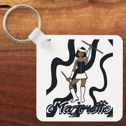 Majorette Sleutelhanger/ Zwart Sleutelhanger (Voorkant)