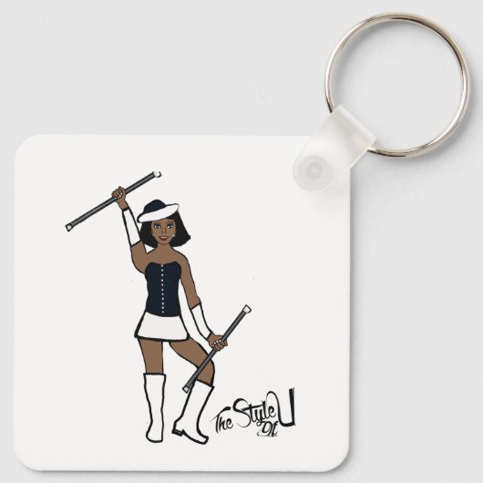 Majorette Sleutelhanger/ Zwart Sleutelhanger (Achterkant)