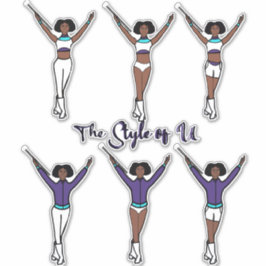 Majorette Snel Wisselende Stickers ( Aqua Druif 2)