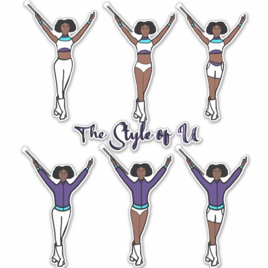 Majorette Snel Wisselende Stickers ( Aqua Druif 2) (Voorkant)