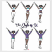 Majorette Snel Wisselende Stickers ( Aqua Grape ) (Vel)