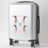 Majorette Snel Wisselstickers (Roze Glans) Sticker (Koffer)