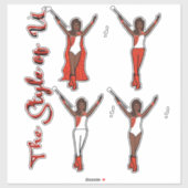 Majorette Sparkle Stickers (Vuur 2) (Vel)