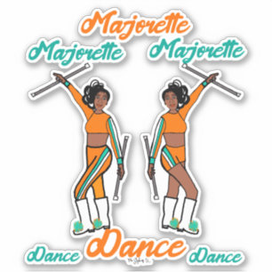 Majorette Stickers (Aqua Oranje 2)