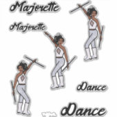 Majorette Stickers (White Diamond) (Voorkant)