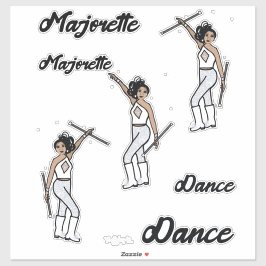 Majorette Stickers (White Diamond 2) (Vel)
