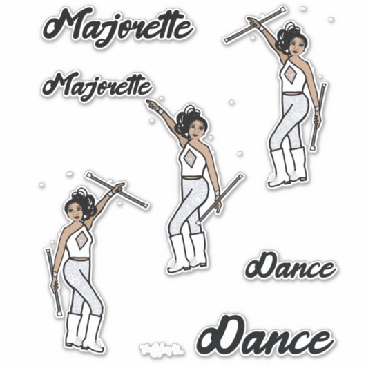 Majorette Stickers (White Diamond 2) (Voorkant)