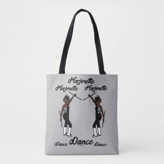 Majorette Tote Zwart Zilver Bag (Voorkant)