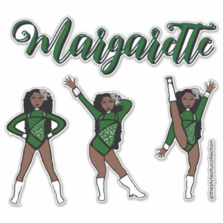 Majorette Tri- Pose / Green Diamond # 1 Sticker