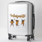Majorette Tri-Pose / Oranje Diamant #1 Sticker (Koffer)