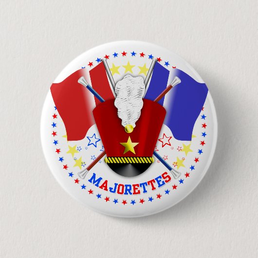 Majorettes Badge Ronde Button 5,7 Cm (Voorkant)
