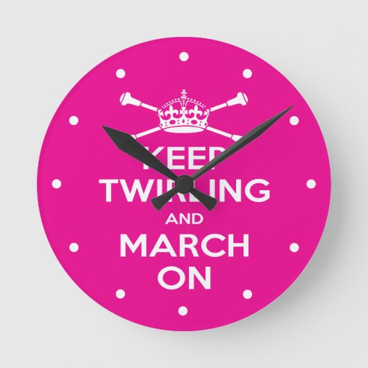 Majorettes Clock Ronde Klok (Voorkant)