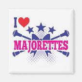 Majorettes, ik hou van Majorettes Magneet (Voorkant)