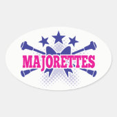 Majorettes Ovale Sticker (Voorkant)
