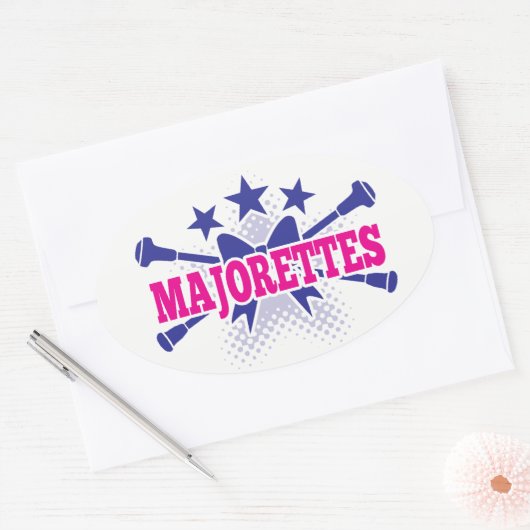 Majorettes Ovale Sticker (Envelop)
