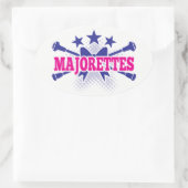 Majorettes Ovale Sticker (Tas)