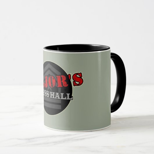 Majors Mess Hall Logo Coffee Cup Mok (Voorkant rechts)