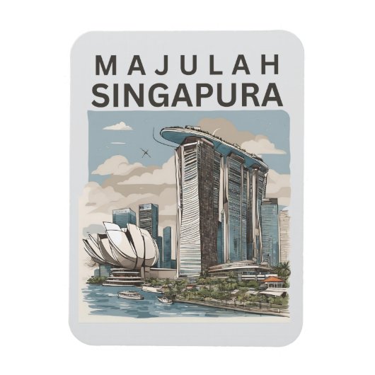 Majulah Singapura Magneet (Verticaal)