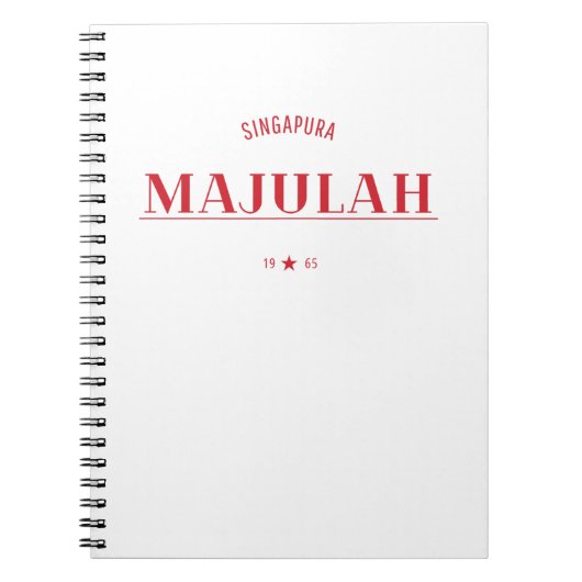Majulah Singapura-viering Notitieboek (Voorkant)