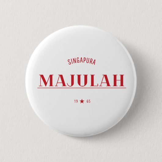 Majulah Singapura-viering  Ronde Button 5,7 Cm (Voorkant)