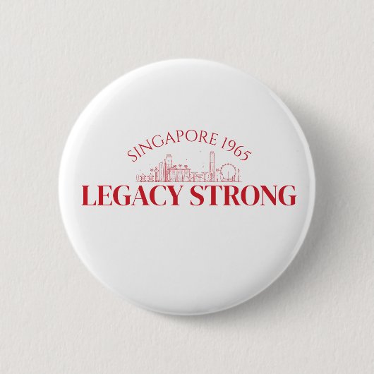 Majulah Singapura-viering Ronde Button 5,7 Cm (Voorkant)