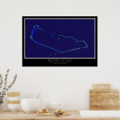 Majuro Atoll Marshall Islands Satellite Poster Map (Keuken)