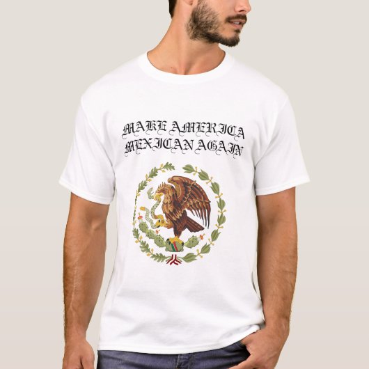 MAK AMERICA MEXICAN OPNIEUW T-SHIRT (Voorkant)