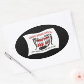 Makah-stam Vlag Sticker (Envelop)