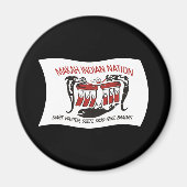 Makah Tribe Flag Magnet (Voorkant)
