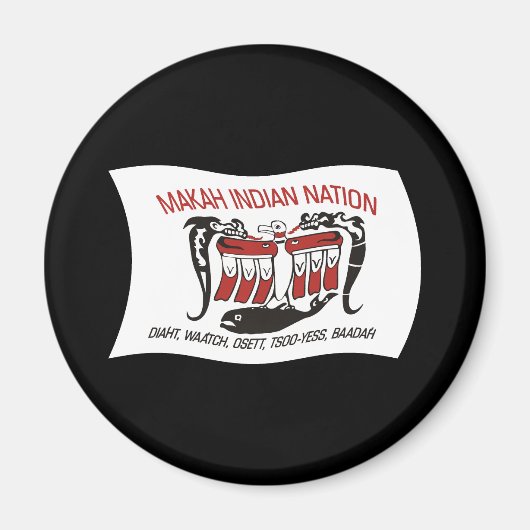 Makah Tribe Flag Magnet (Voorkant)