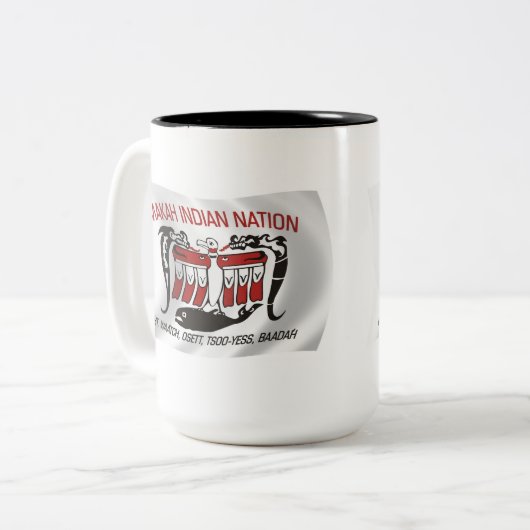 Makah Tribe Flag Mok (Voorkant links)