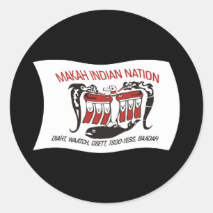 Makah Tribe Flag Sticker