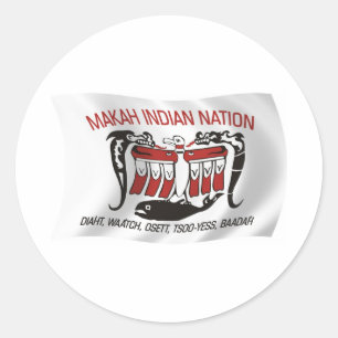 Makah Tribe Flag Sticker